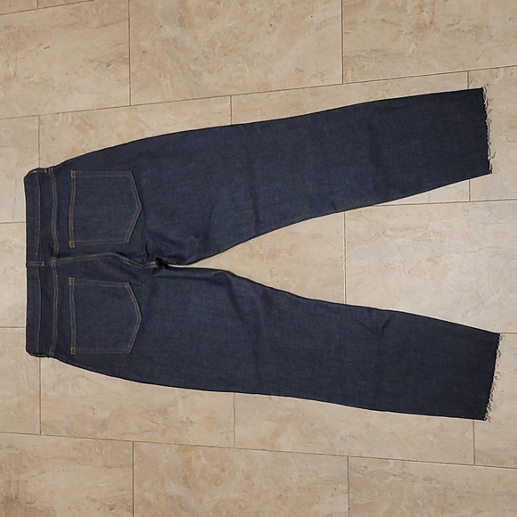Everlane Raw Hem High Rise Dark Indigo Jeans - Picture 3 of 8